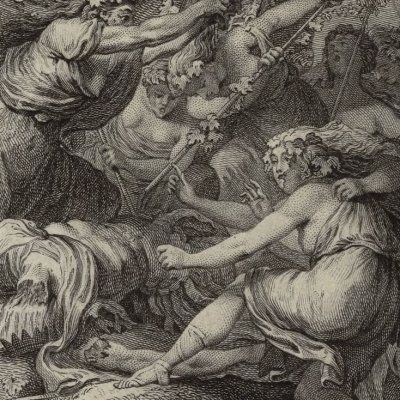 La mort de Penthée (Métamorphoses Banier 1767, l.3) - Eisen