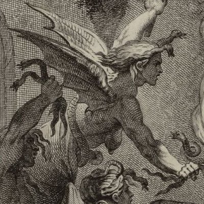 Junon envoie les Furies au palais d’Athamas (Métamorphoses Banier 1768, l.4) - Parizeau