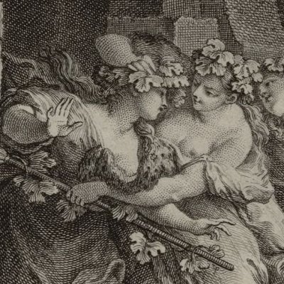 Progné délivre Philomèle (Métamorphoses Banier 1768, l.6) - Eisen
