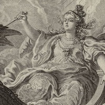 Ses enfants tués, Médée s’enfuit à Athènes (Métamorphoses Banier 1768, l.7) - Eisen