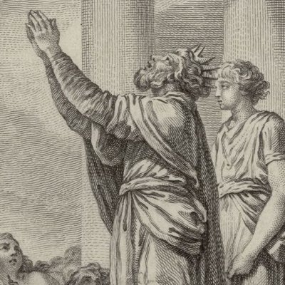 Jupiter change des fourmis en hommes (Métamorphoses Banier 1768, l.7) - Monnet