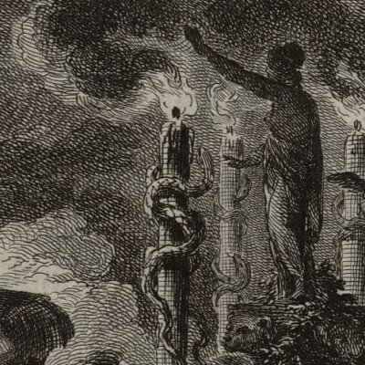Médée rajeunit le père de Jason (Métamorphoses Banier 1768, l.7, 2e vignette liminaire) - Choffard