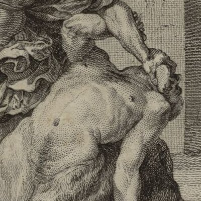 Theseus kills the Minotaur (Métamorphoses Banier 1767) - Moreau