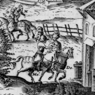 Revue des troupes par Marsile (Roland furieux Franceschi 1584 ch14) - G. Porro