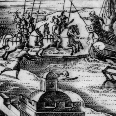 Marphise chez Guidon (Roland furieux Franceschi 1584 ch20) - G. Porro