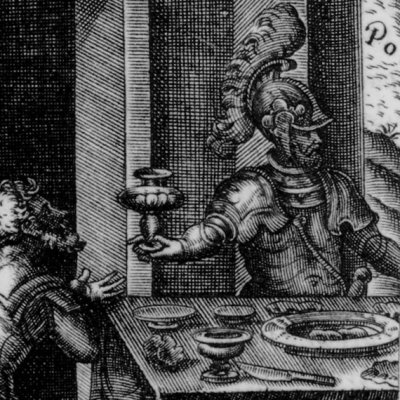 Renaud prend la coupe de Mélisse (Roland furieux Franceschi 1584 ch43) - G. Porro