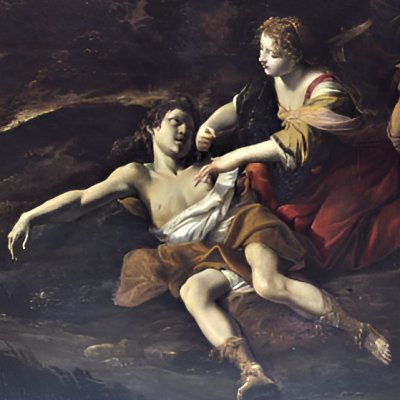 Angélique soigne Médor blessé - Lanfranco