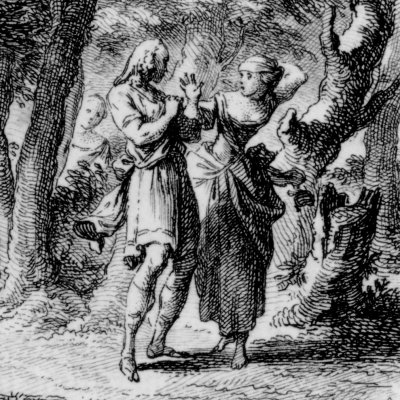Amarillis et Mirtil (Pastor fido, acte III, Prault, 1766) - Cochin