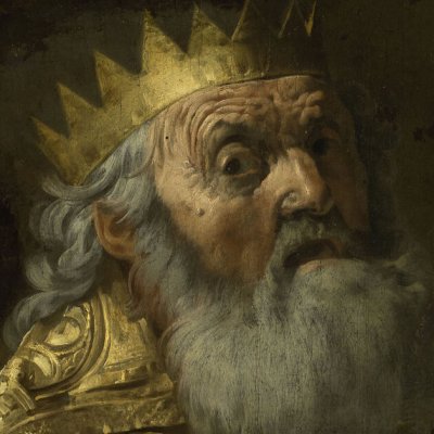 David joue de la harpe entouré d’anges - Hendrick Ter Brugghen