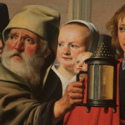 Diogène cherchant un homme (portrait historié de la famille Steyn) - Cæsar van Everdingen