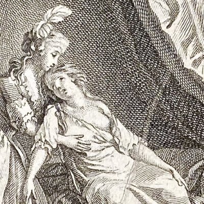  Mme de Merteuil console Cécile (Liaisons dangereuses, Genève 1792) - Barbier