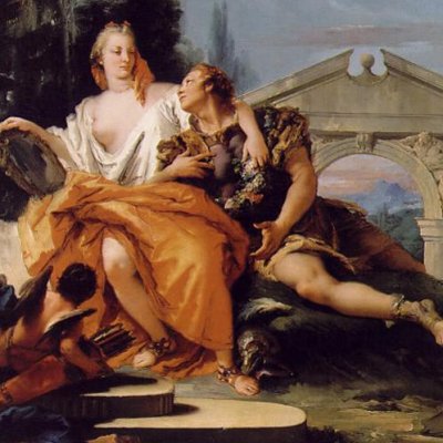 Renaud et Armide dans le jardin - Tiepolo