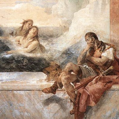 Thétis apparaît à Achille (villa Valmarana) - Tiepolo