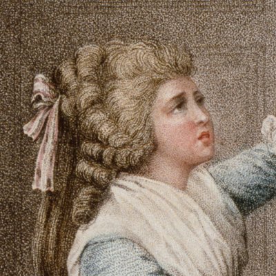 Mme de Tourvel à genoux devant Valmont (Liaisons dangereuses) - Lavreince