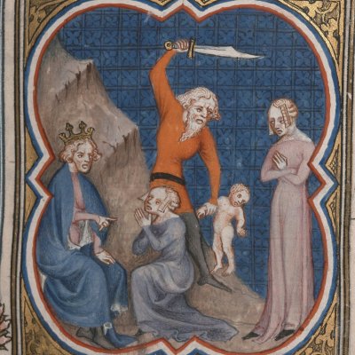Le jugement de Salomon (Bible historiale de Petrus Comestor, F156r) - Jean Bondol