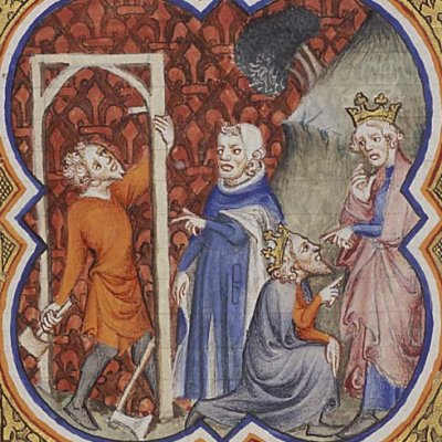 Aman prie Assuérus de persécuter les Juifs (P Comestor Bible hist.) - J. Bondol