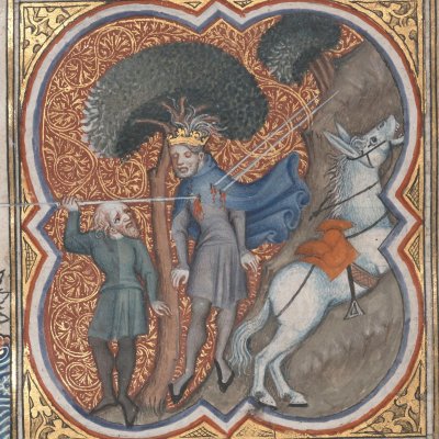 La mort d’Absalon (Bible historiale de Petrus Comestor, F148v) - Jean Bondol