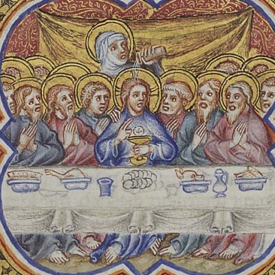Le repas chez Simon (P Comestor Bible historiale) - Jean Bondol