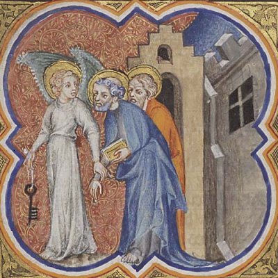 St Pierre et st Jean délivrés par l’ange (P Comestor Bible hist.) - J. Bondol