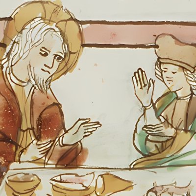 Le repas chez Simon (Speculum humanæ salvationis 10C23)