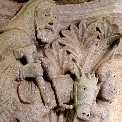 L’Ânesse de Balaam (Saulieu, Abbatiale Saint-Andoche)