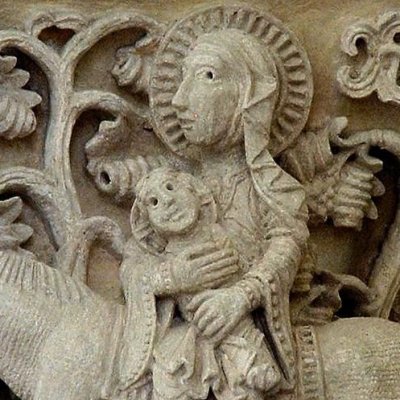 La fuite en Égypte (Saulieu, Abbatiale Saint-Andoche)