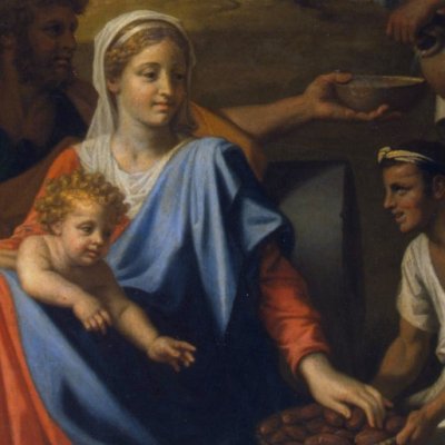 Rest during the flight into Egypt - Poussin