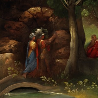 Arrivée d’Énée aux Champs Élysées - Dosso Dossi