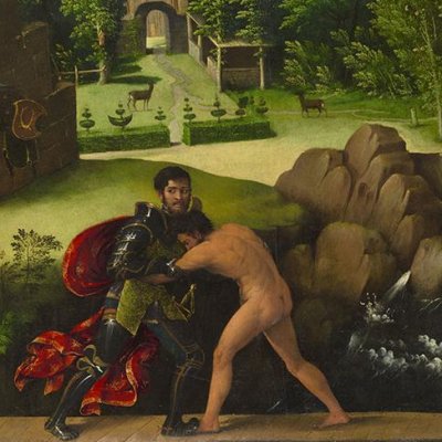 Combat de Roland contre Rodomont - Battista Dossi