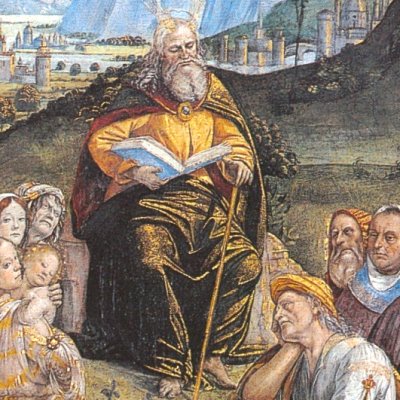 Testament and death of Moses - Bartolomeo della Gatta