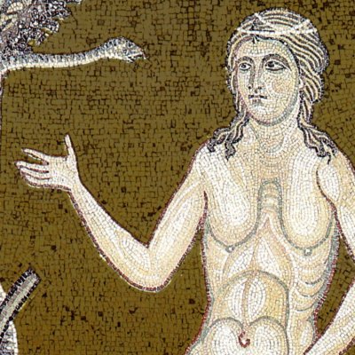 Le serpent tente Ève (Monreale)
