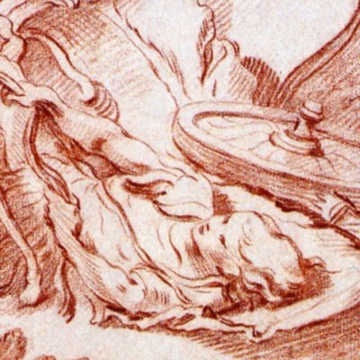 Hippolytus dragged on his chariot - Boucher