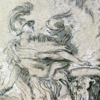 Caïus Mucius Scævola mettant sa main droite au feu - Boucher