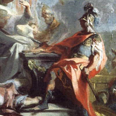 Mucius Scævola devant Porsenna - Carlone