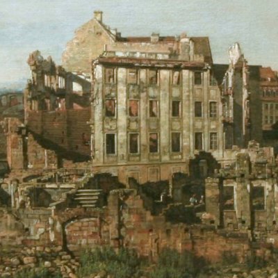 Ruines du faubourg de Pirna près de Dresde - Bellotto
