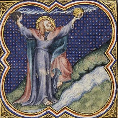 Création du soleil & de la lune 4e jour (P Comestor Bible historiale) - J Bondol