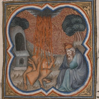 Vision d’Abraham (Bible historiale de Petrus Comestor, F22r) - Jean Bondol