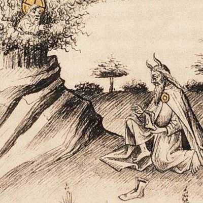 Moïse et le buisson ardent (Bible d’Utrecht, KB 78D38 I, F48v)