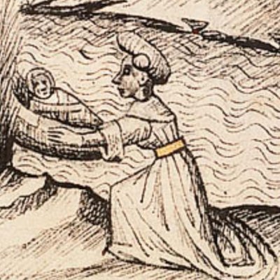 Moïse sauvé des eaux (Bible d’Utrecht, KB 78D38 I, F47ra)