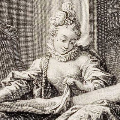 La courtisane amoureuse - Larmessin d’après Boucher