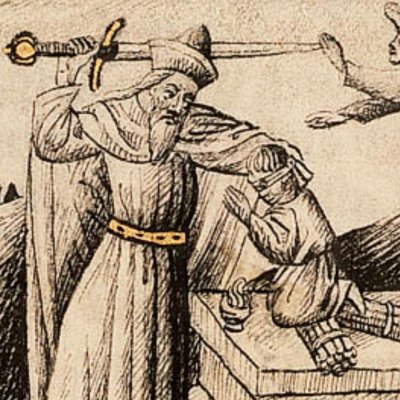Le sacrifice d’Isaac (Bible d’Utrecht, KB 78D38 I, F25v)