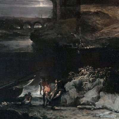 Paysage nocturne fantastique - Marco Ricci