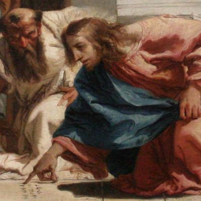 Le Christ et la femme adultère - Tiepolo