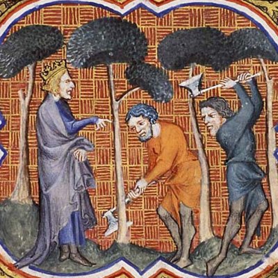 Construction of Solomon's Temple (P. Comestor Bible historiale) - J. Bondol