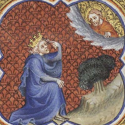 David s’adresse à Dieu (P Comestor Bible historiale) - Jean Bondol