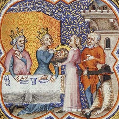 La décollation de Jean-Baptiste (P Comestor Bible historiale) - Jean Bondol
