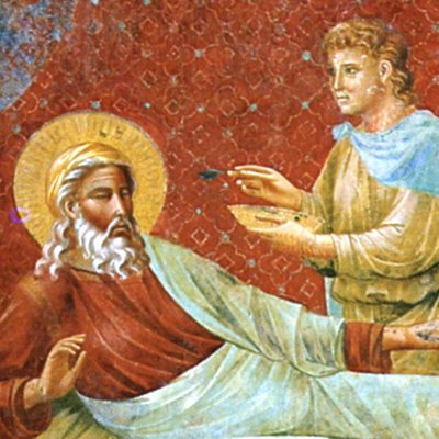 Isaac repousse Esaü - Giotto