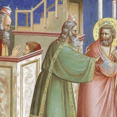 Joachim chassé du Temple (chapelle Scrovegni) - Giotto