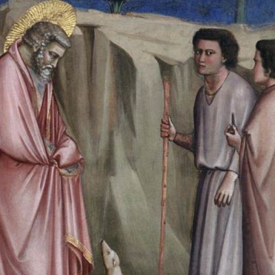Joachim au milieu des bergers (chapelle Scrovegni) - Giotto