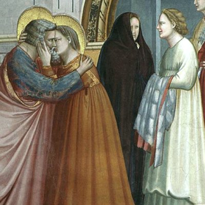 La rencontre à la Porte d’Or (chapelle Scrovegni) - Giotto